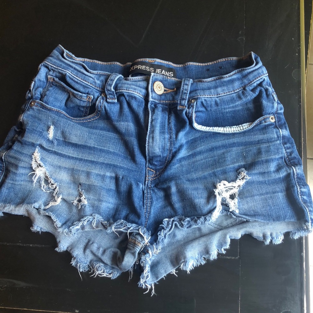 Express denim shorts